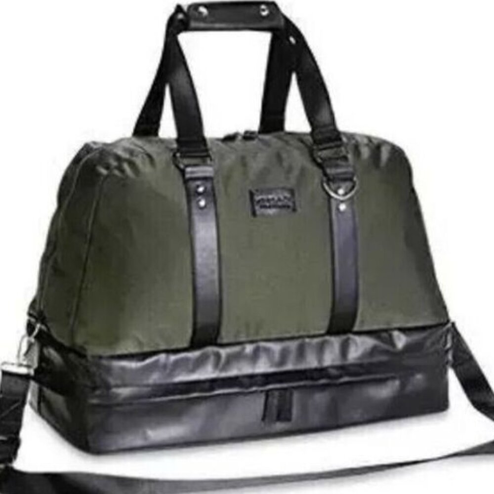 Versace Green and Black Travel Bag
